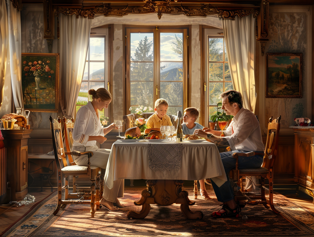 Різноманітні здорові продукти та збалансоване харчування